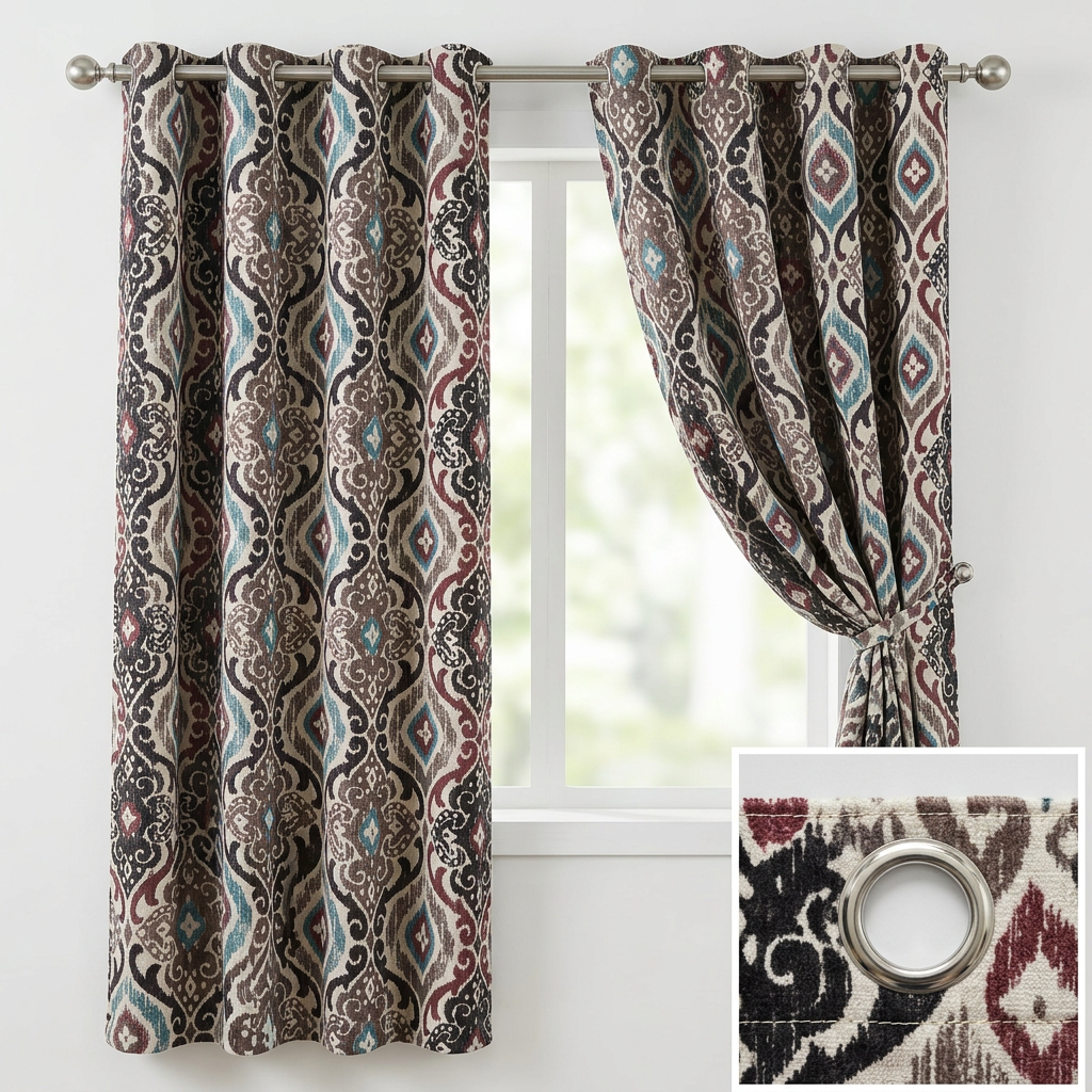 Moroccan Ikat Style Curtains