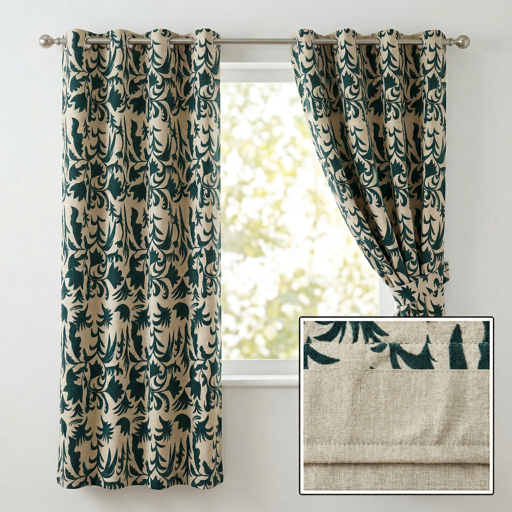 Vintage Flowers Curtains