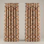 Brita Terracotta Linen Curtains