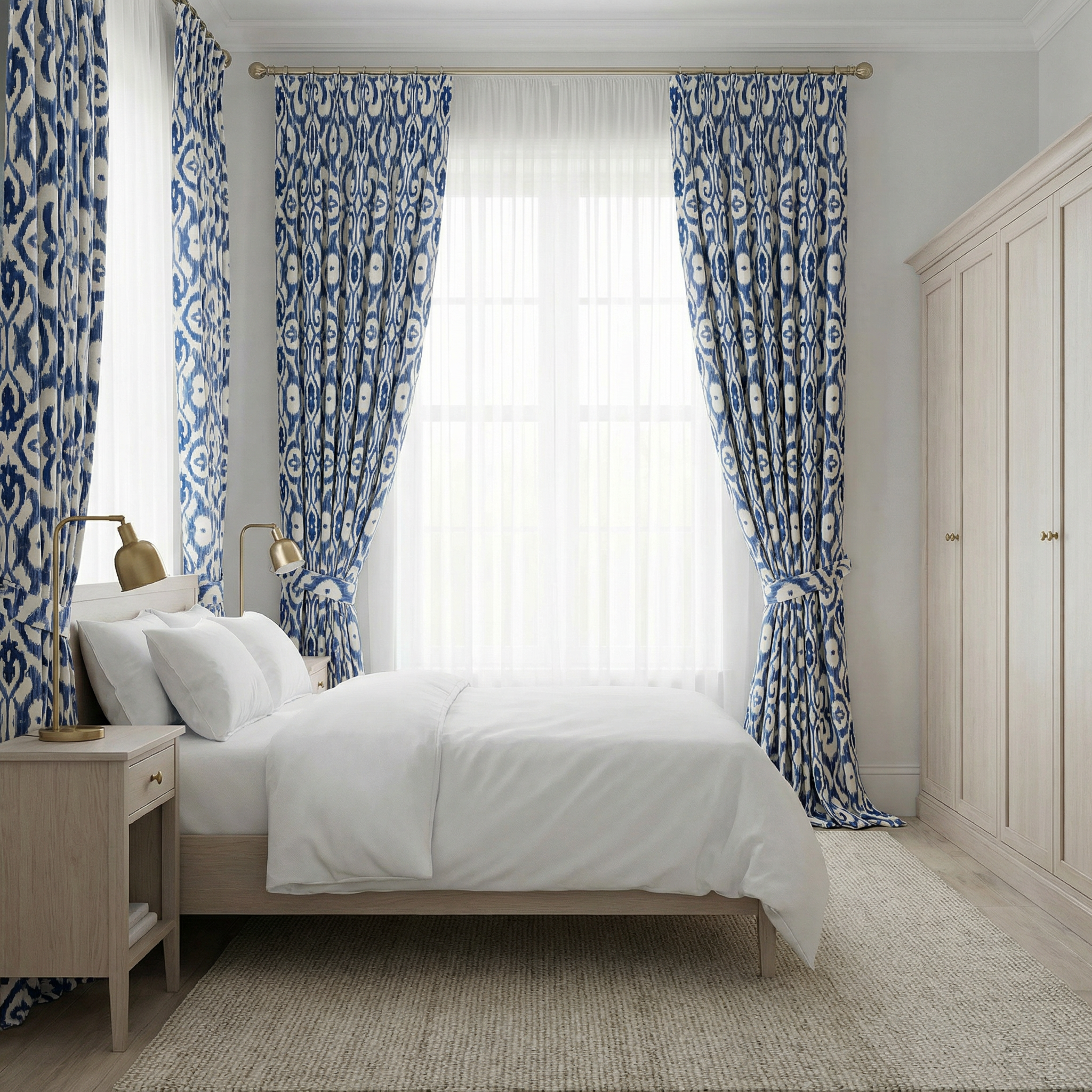Marrakech Ink Blue Curtains