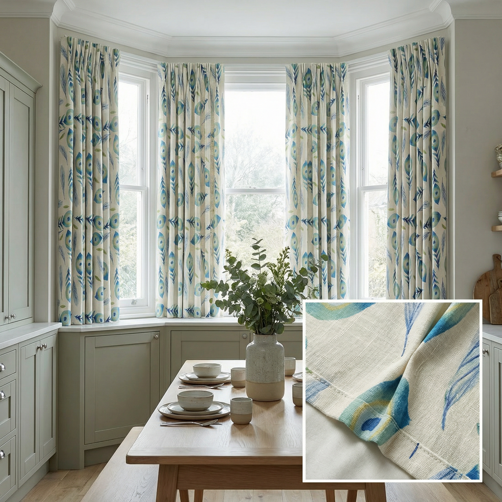 Peacock Feather Curtains