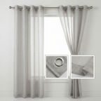 Hotel Style Textured Voile Curtains