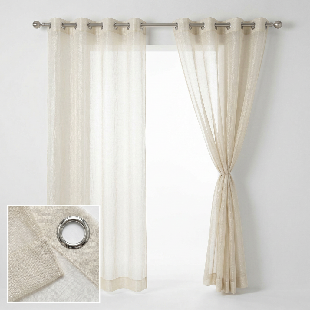 Luxury Pleated Sheer Tulle Curtains