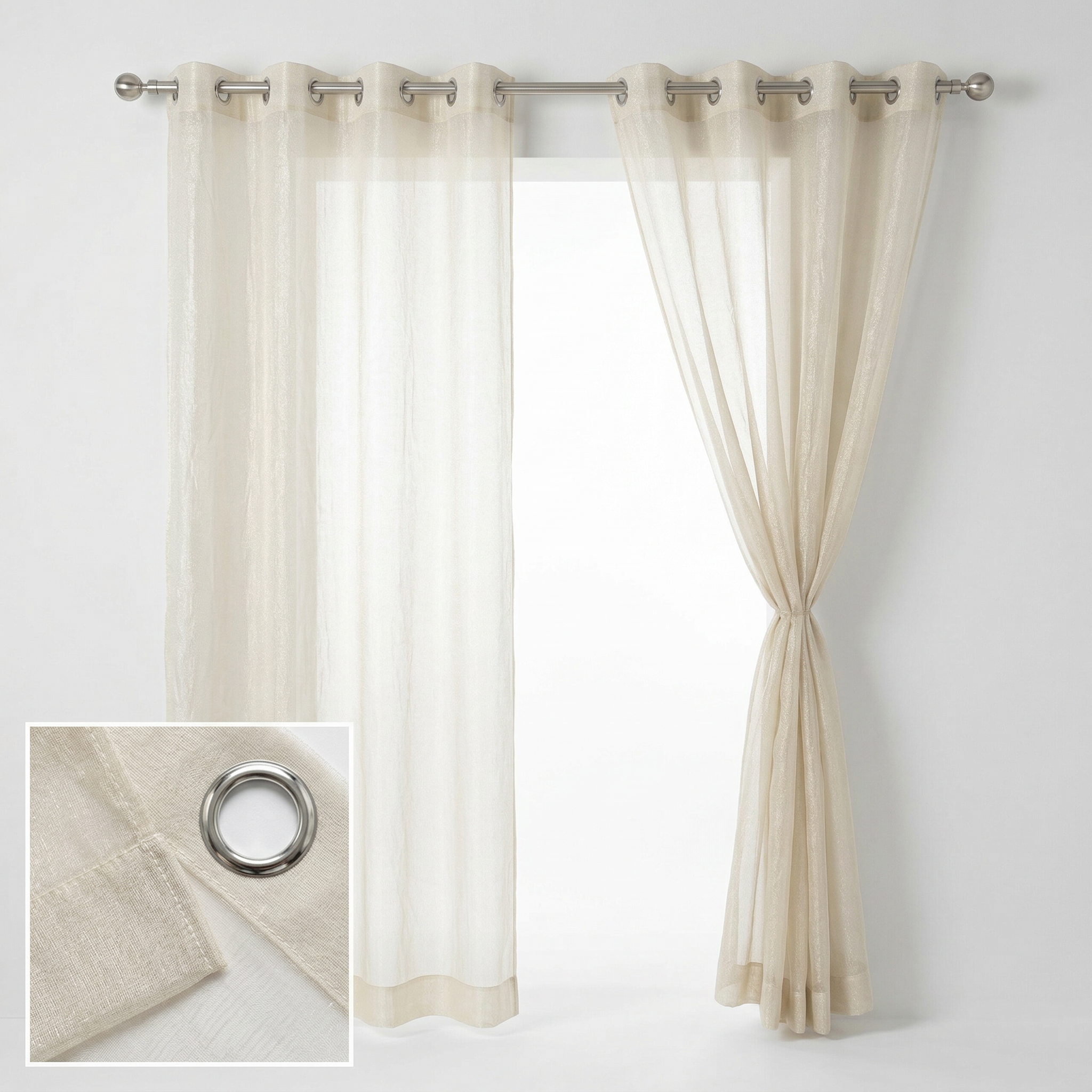Luxury Pleated Sheer Tulle Curtains