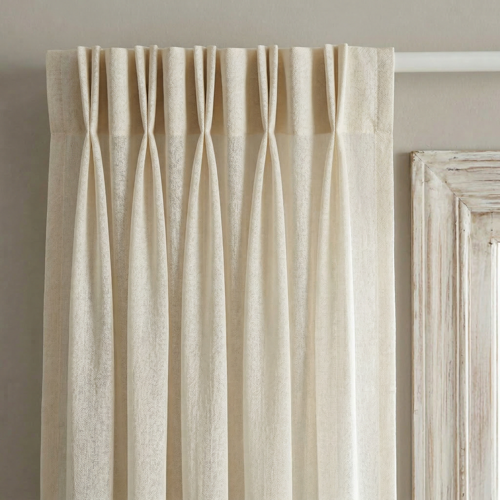 Mink Distressed Slub Tulle Sheer Curtains