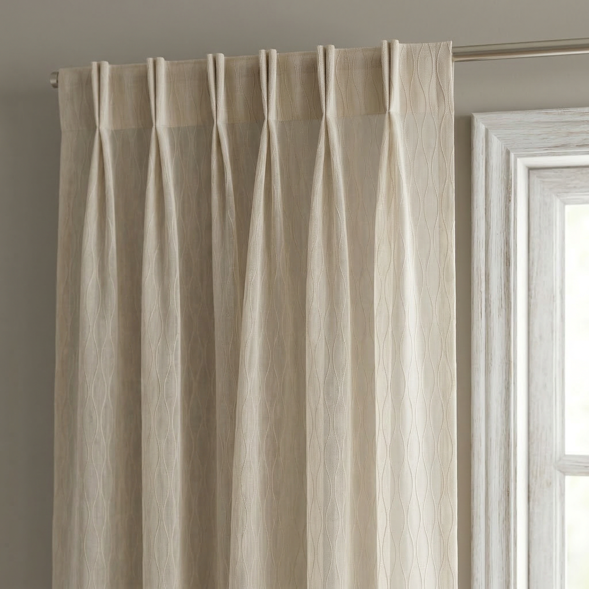Modern Organic Textured Linen Curtains