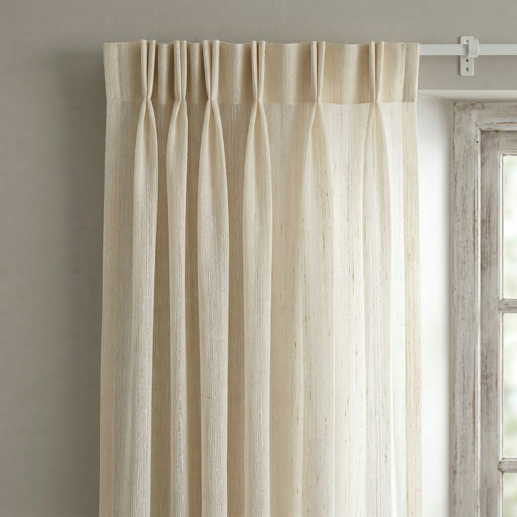 Hotel Style Textured Voile Curtains