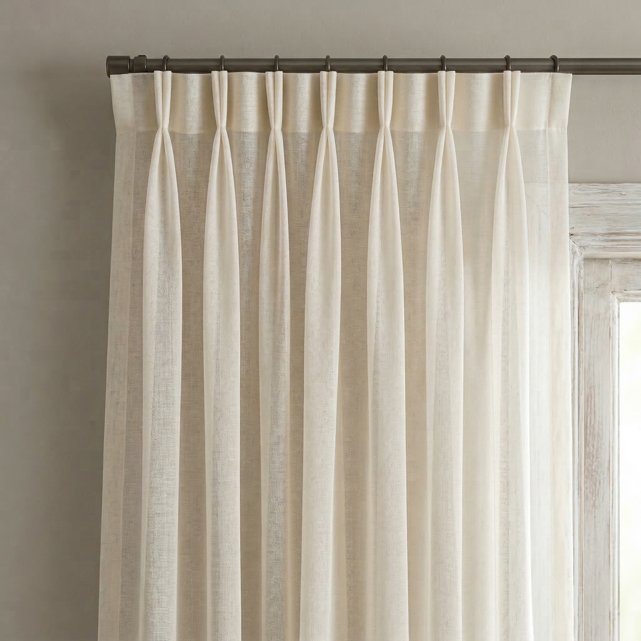 Luxury Pleated Sheer Tulle Curtains