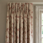Dusky Floral Leaf Curtains