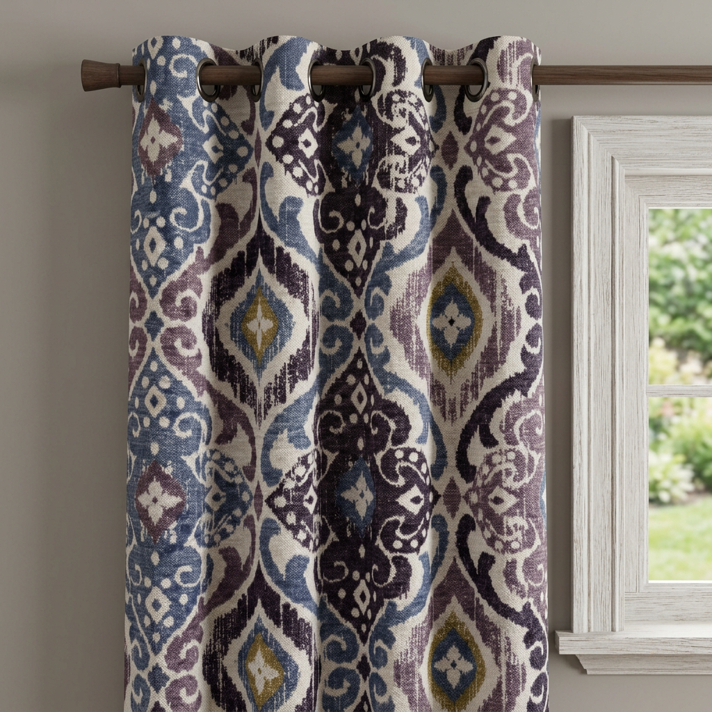 Moroccan Ikat Style Curtains