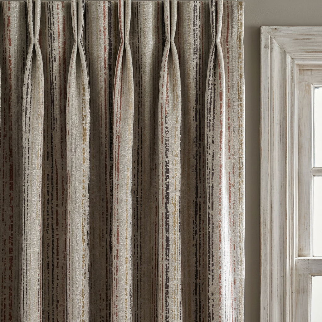 Metallic Stripe Curtains