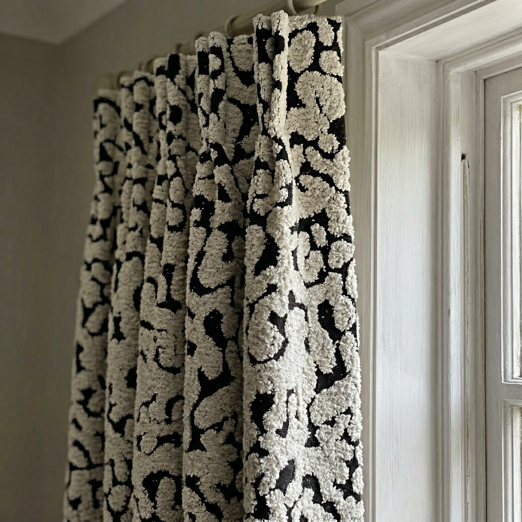 Abstract Squiggle Curtains