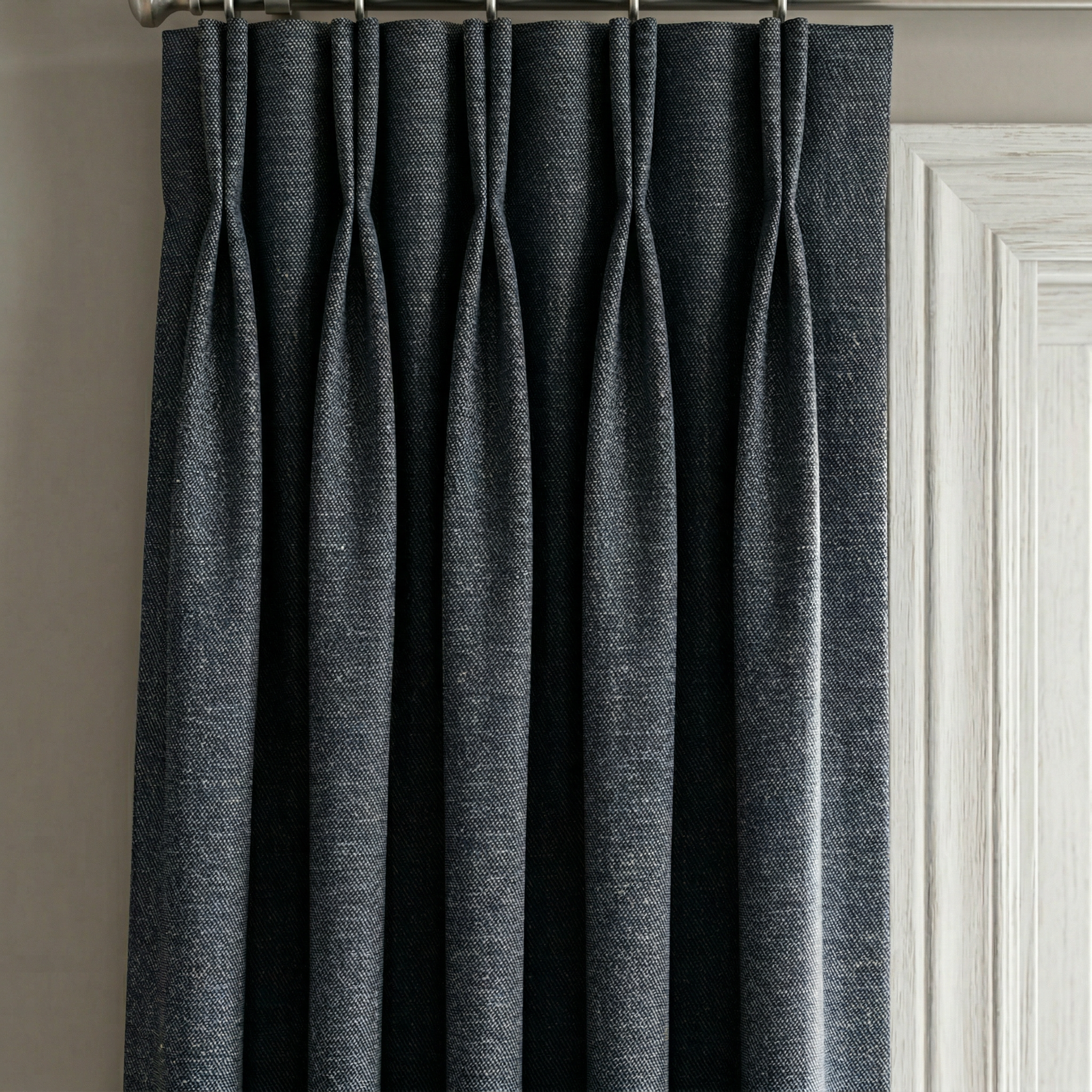 Fine Slub Weave Modern Curtains