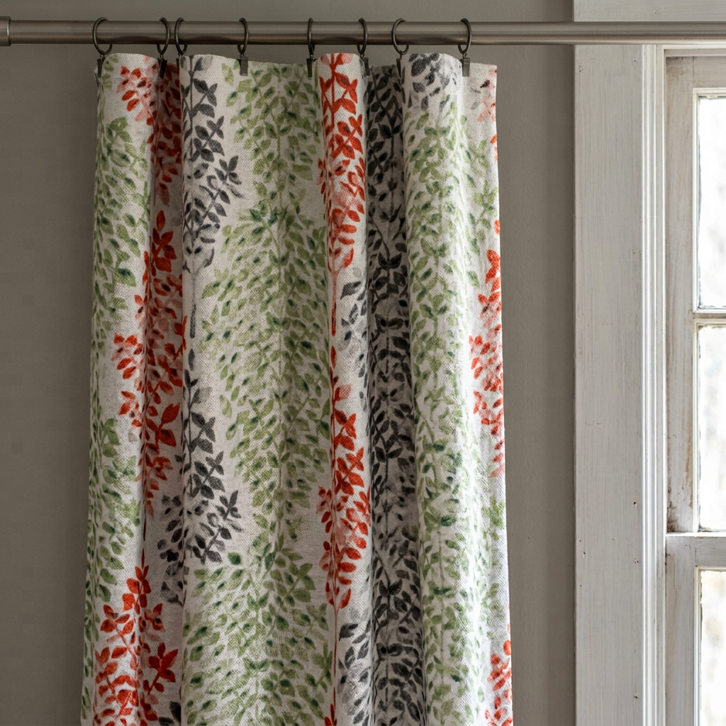 Sage Leaf Botanical Curtains