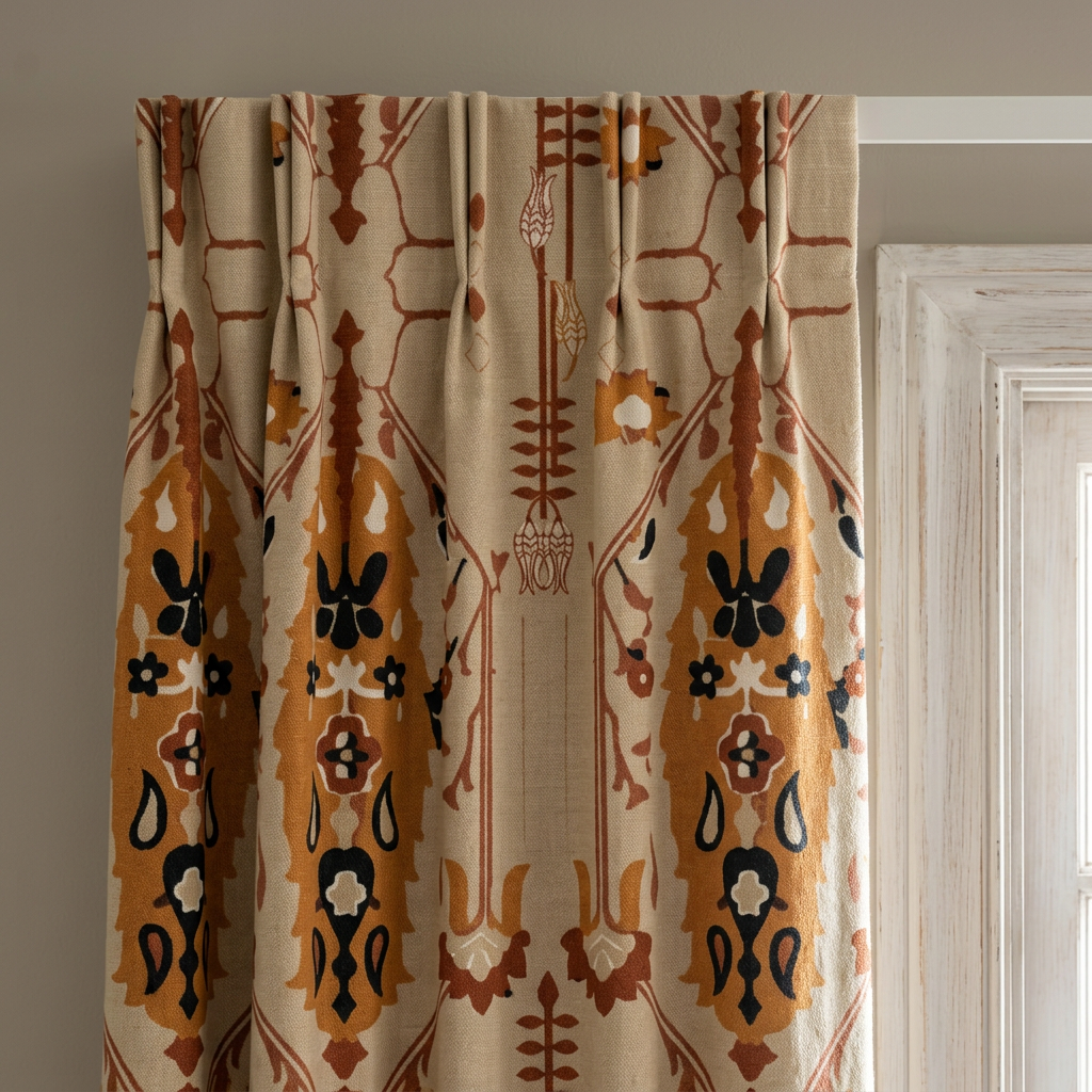 Bohemian Parisian Style Upholstery Curtains