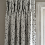 Abstract Grey Crackle Curtains
