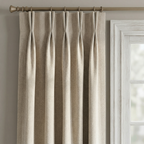 Natural Oatmeal Linen Look Textured Curtains