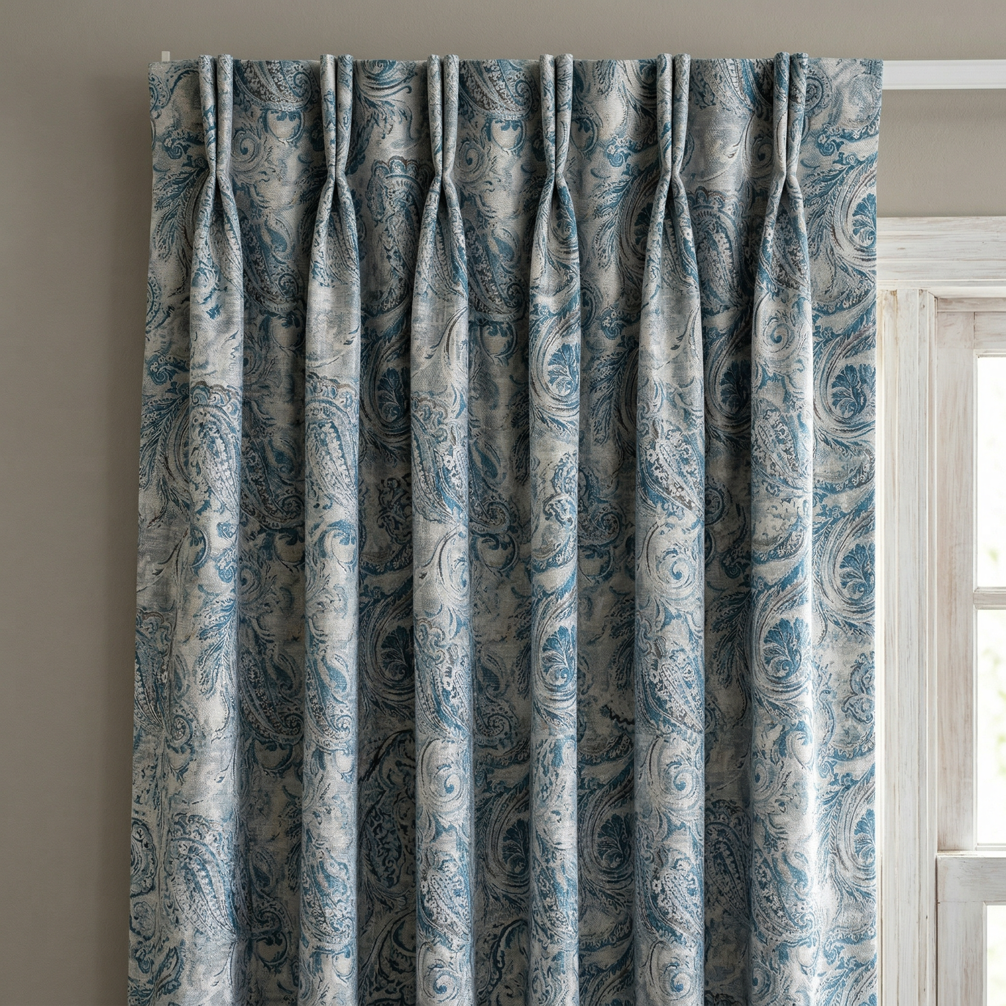 Traditional Scroll Curtains