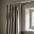 Minimalist Light Gray Fine Slub Weave Curtains