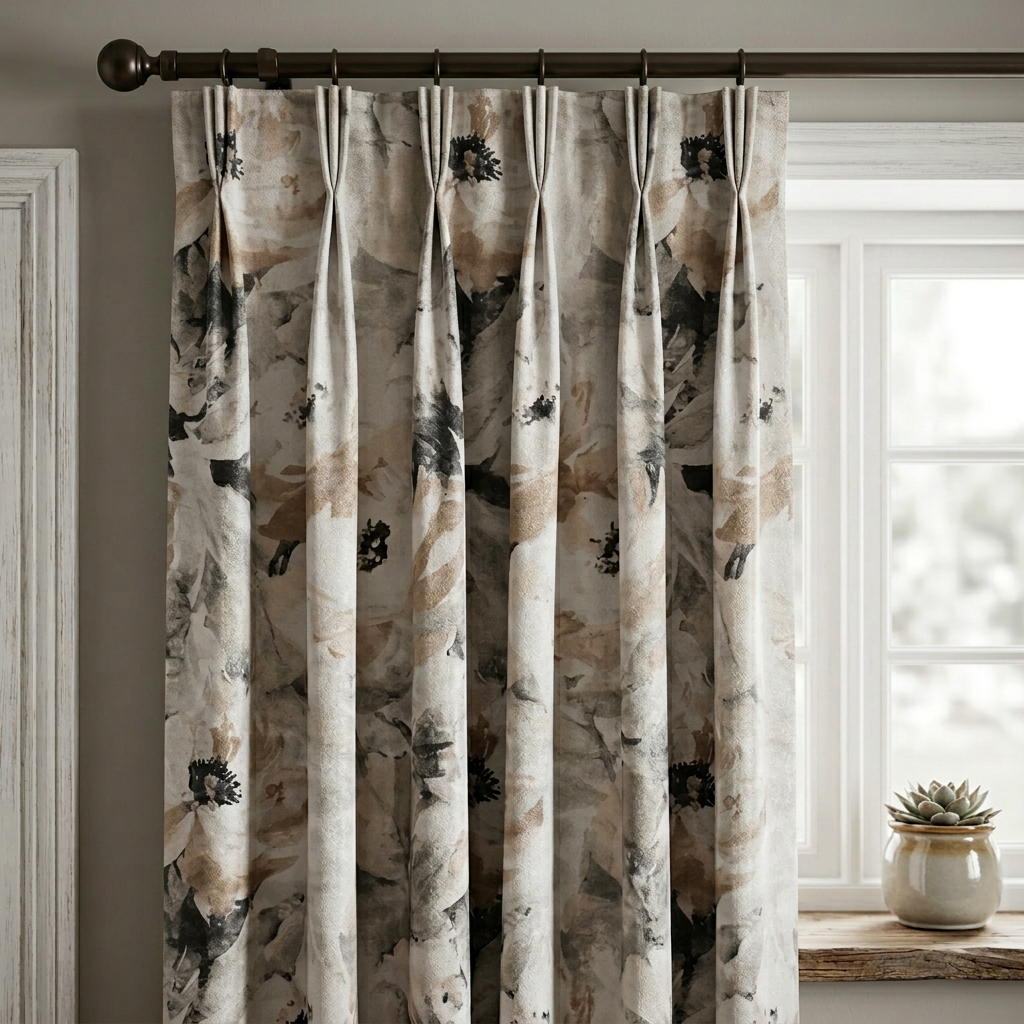 Watercolor Floral Curtains