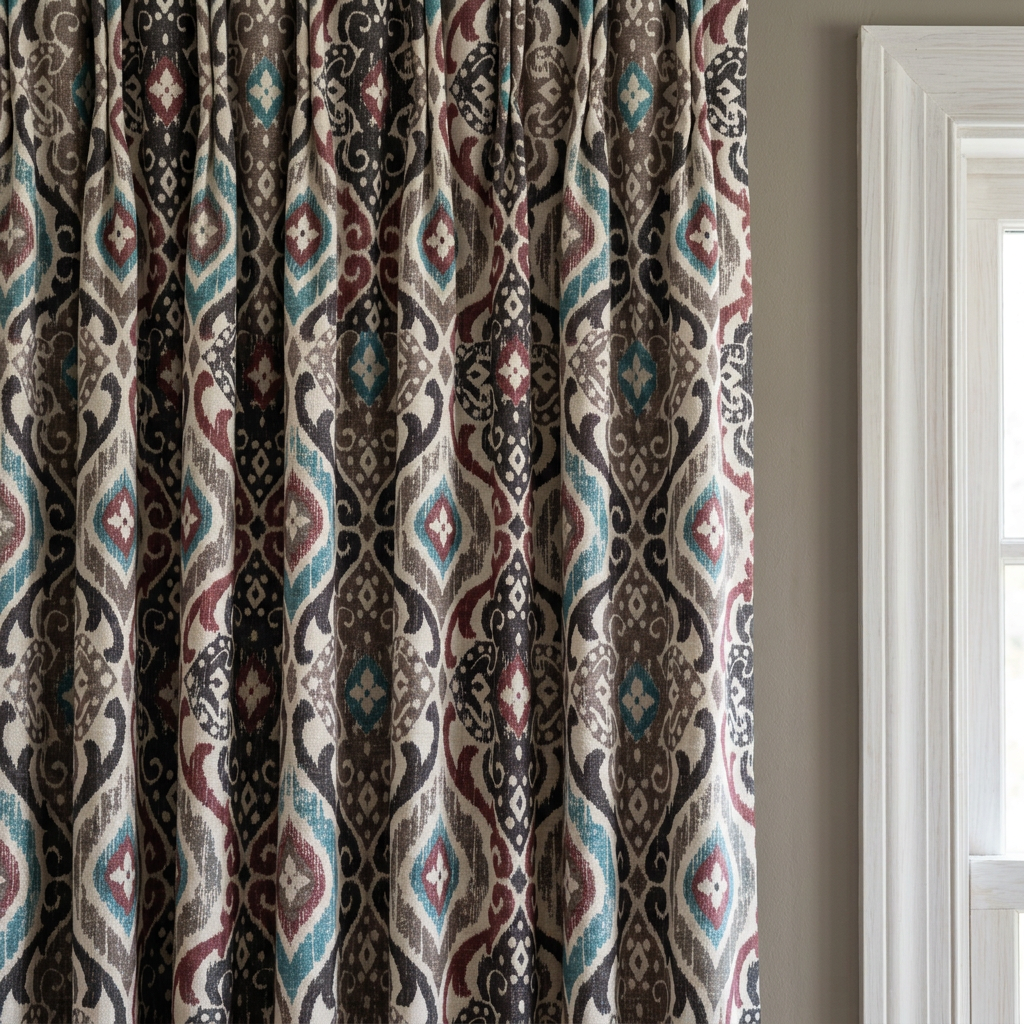 Moroccan Ikat Style Curtains