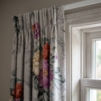 Magenta Floral Statement Curtains