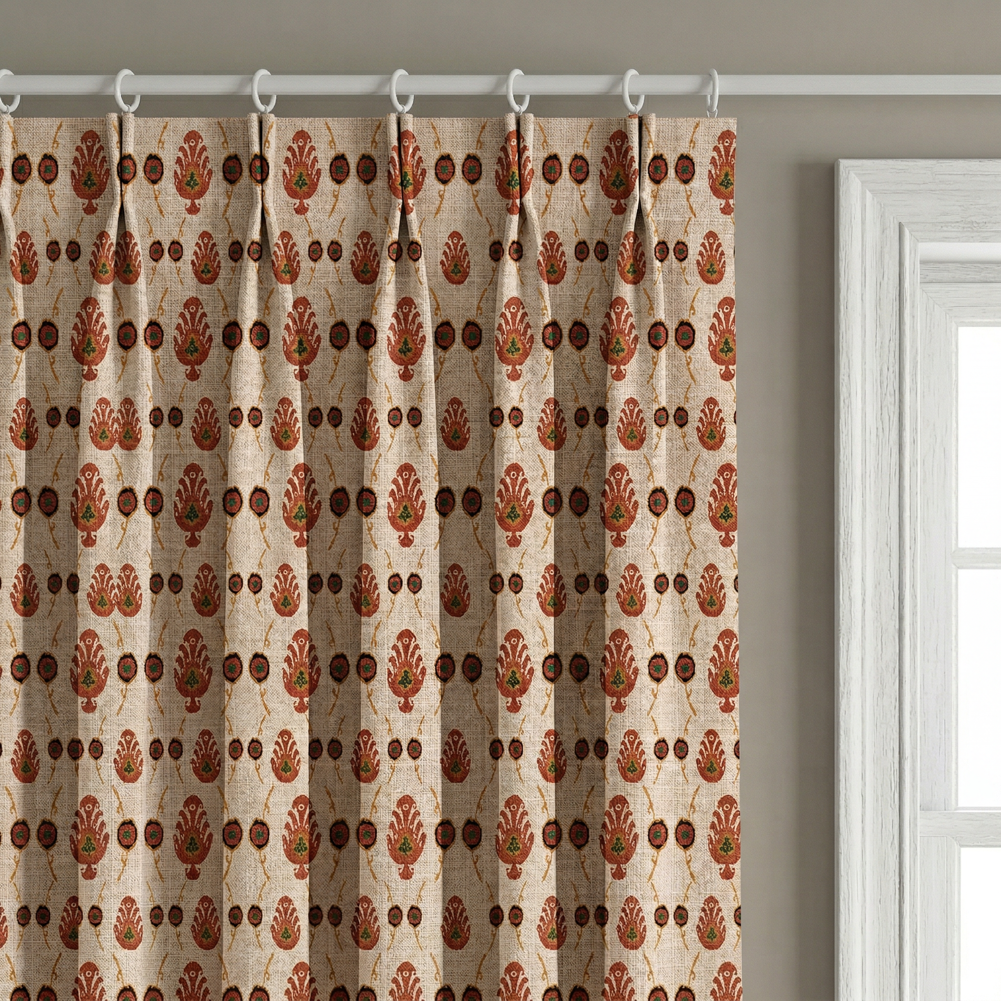 Ethnic Geometrical Print Upholstery Curtains