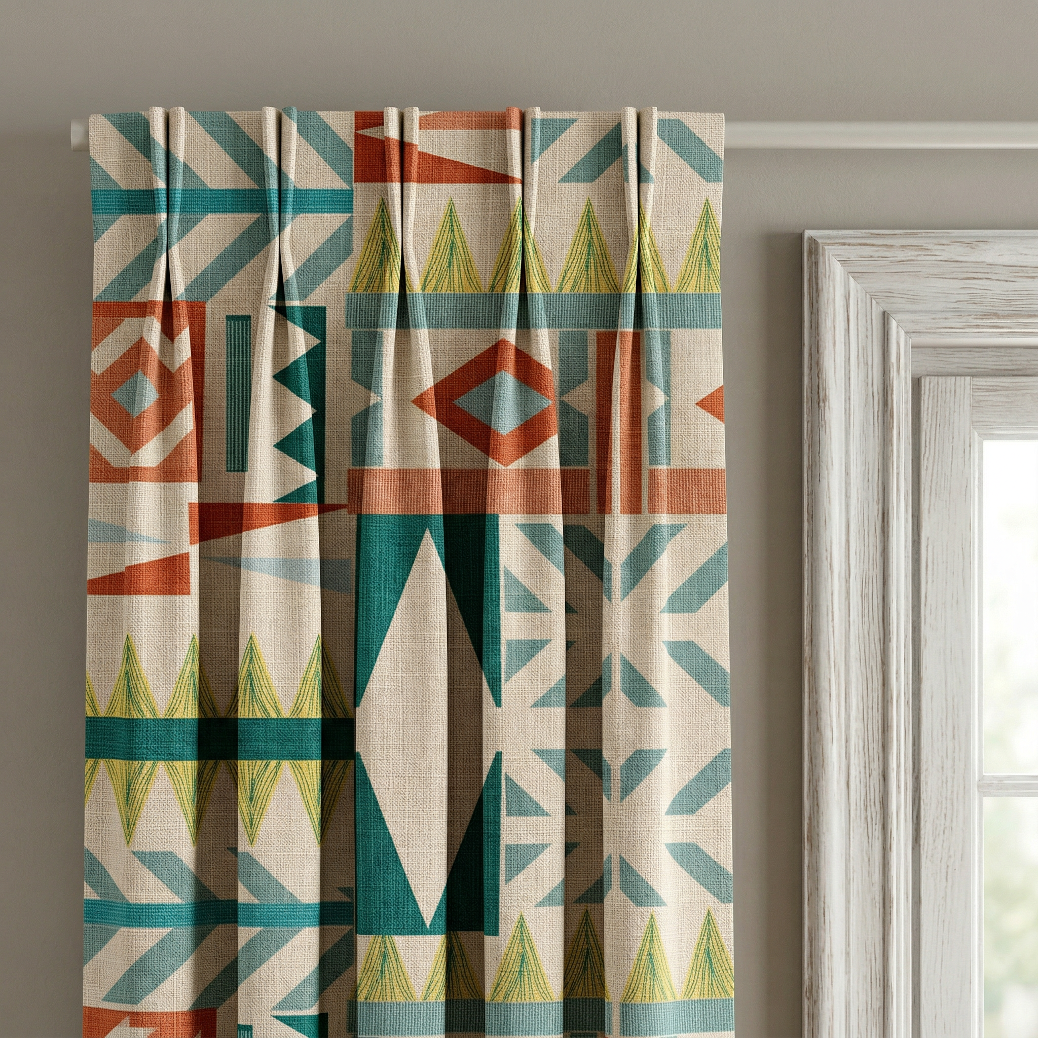 Boho Geometric Curtains