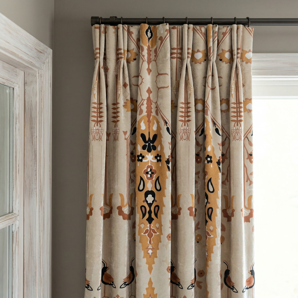 Ethnic Print Curtains