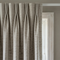 Sophisticated Oatmeal Shimmer Textured Curtains