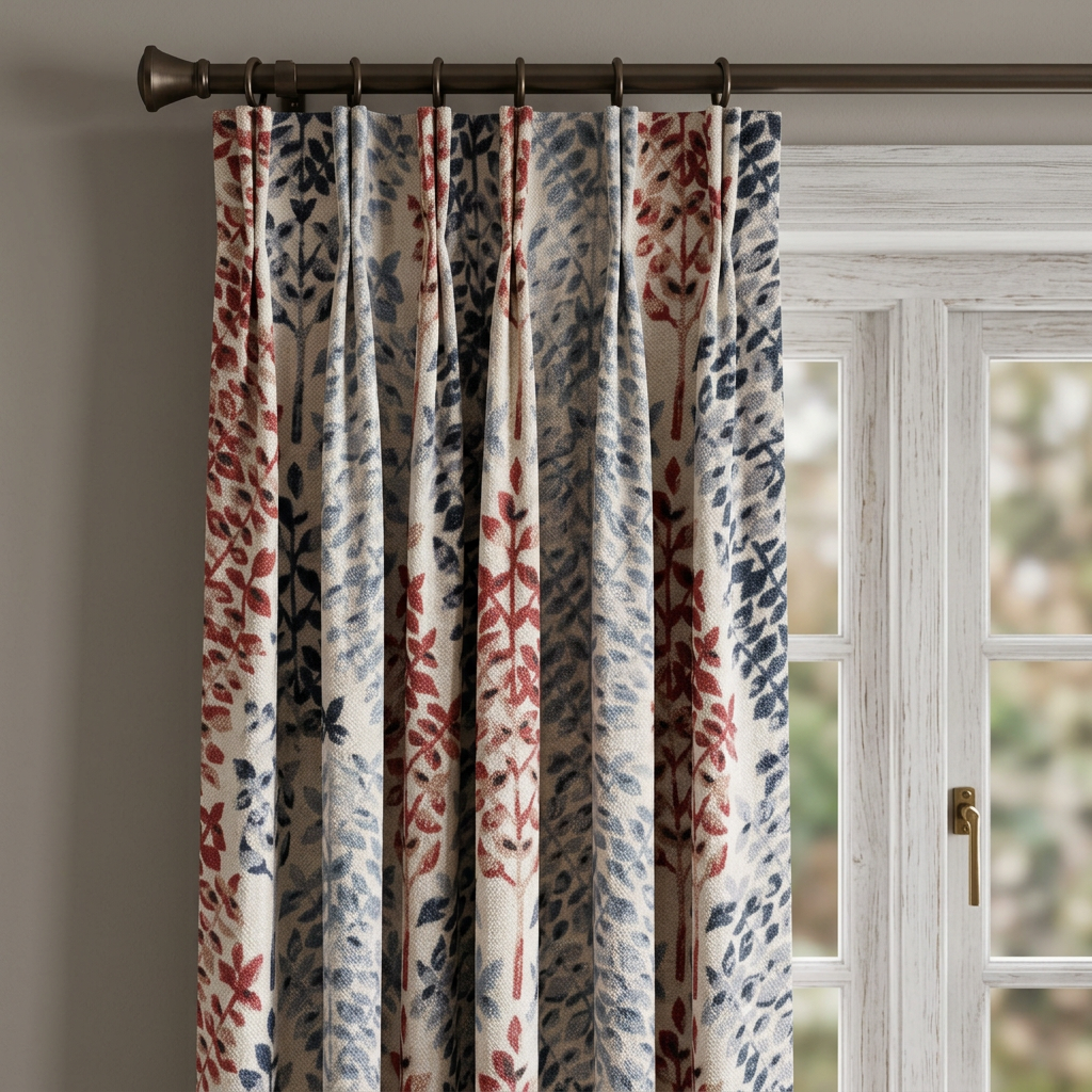 Sage Leaf Botanical Curtains