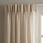 Mink Distressed Slub Tulle Sheer Curtains