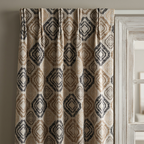 Geometric Diamond Pattern Curtains