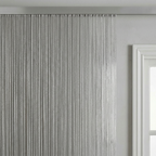 Modern Neutral Tassel String Net Curtain