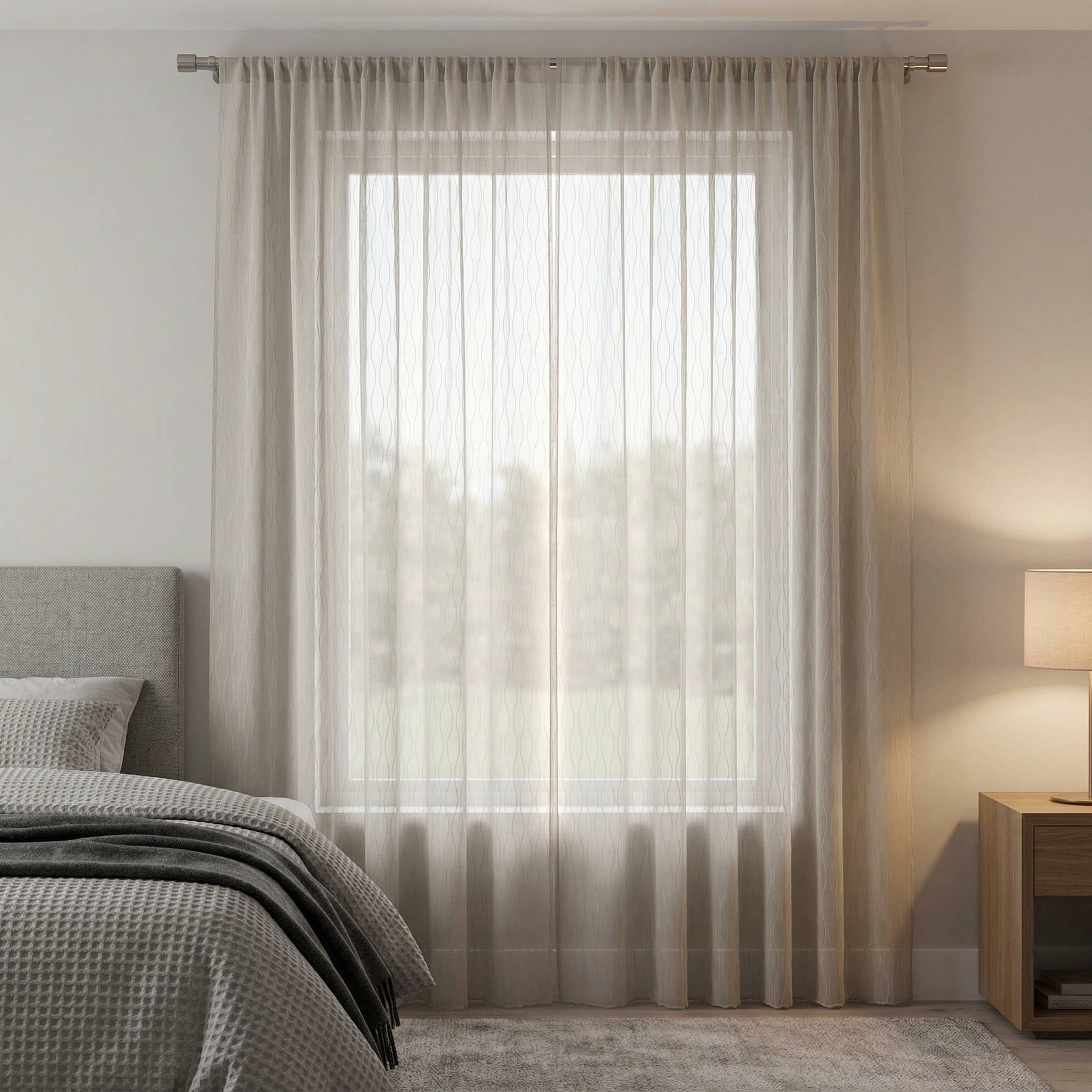 Modern Organic Textured Linen Curtains