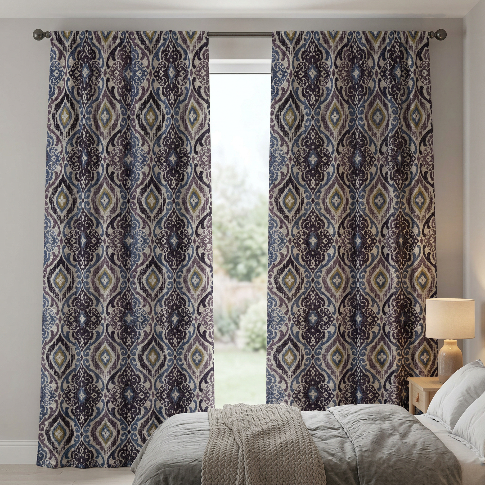 Moroccan Ikat Style Curtains