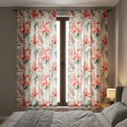 Tropical Palm Leaf Curtains