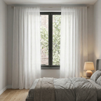Modern Organic Textured Linen Curtains
