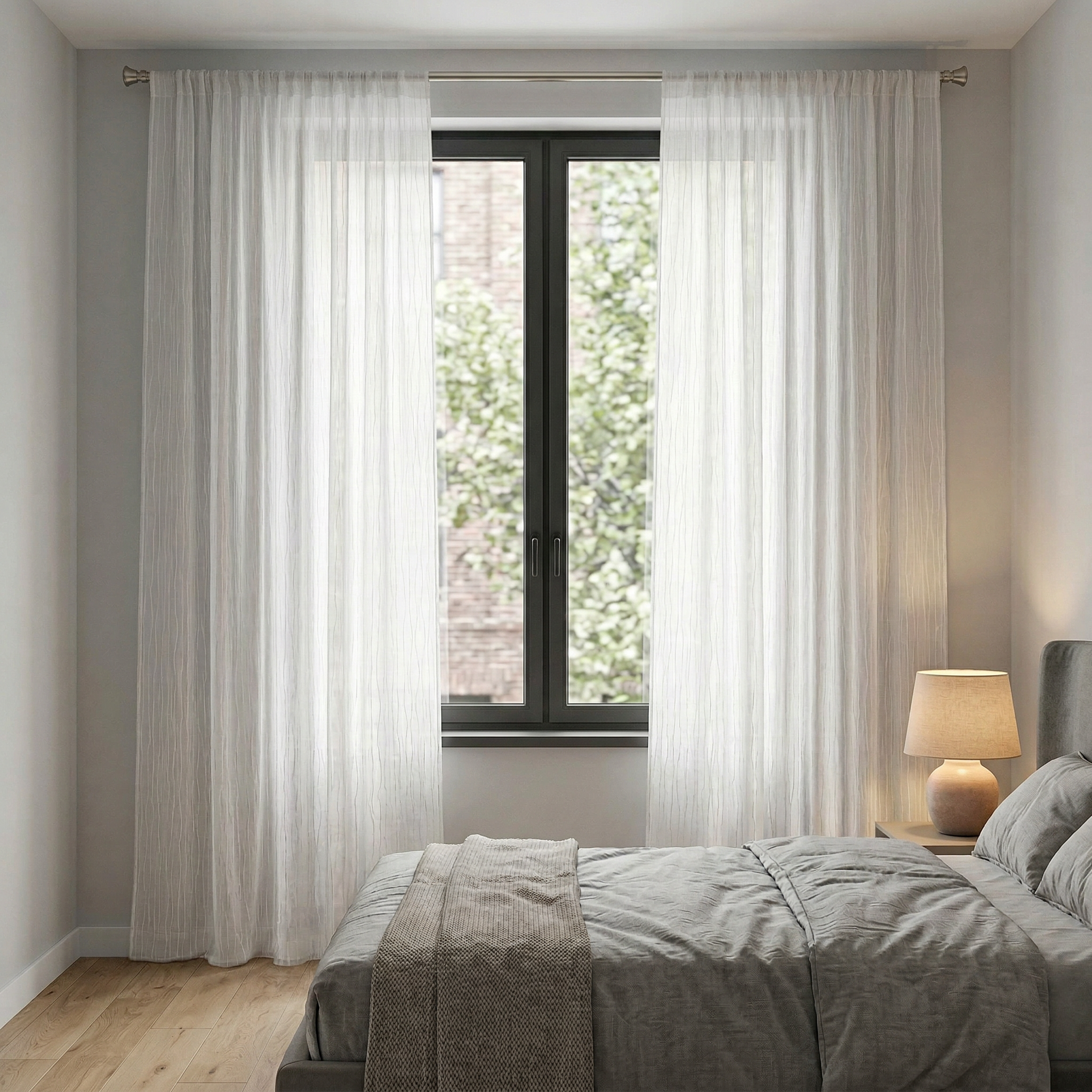 Modern Organic Textured Linen Curtains
