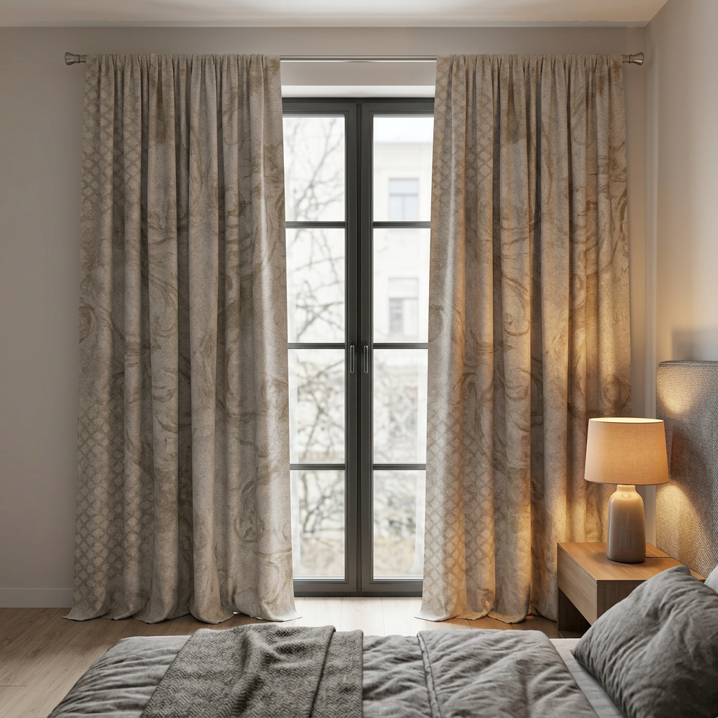 Damask Jacquard Curtains