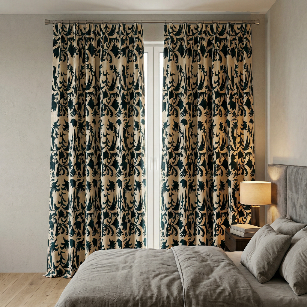 Vintage Flowers Curtains