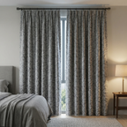 Abstract Grey Crackle Curtains