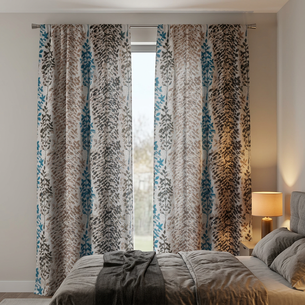 Sage Leaf Botanical Curtains