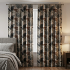 Botanical Palm Leaf Curtains