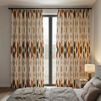 Abstract Wavy Patten Curtain Curtains