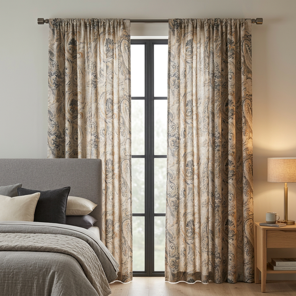 Traditional Scroll Curtains
