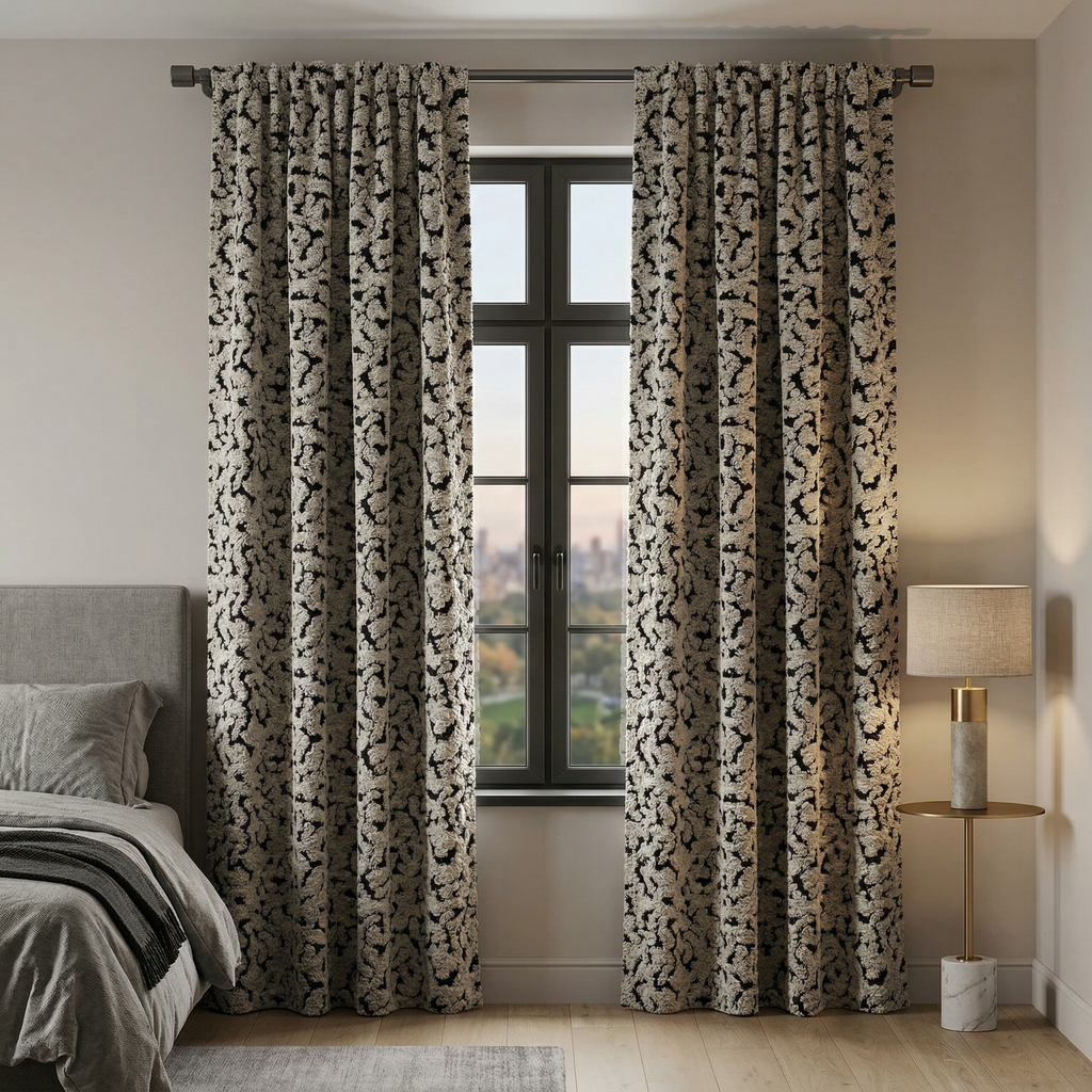 Abstract Squiggle Curtains