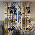 Blue Boohoos Curtains