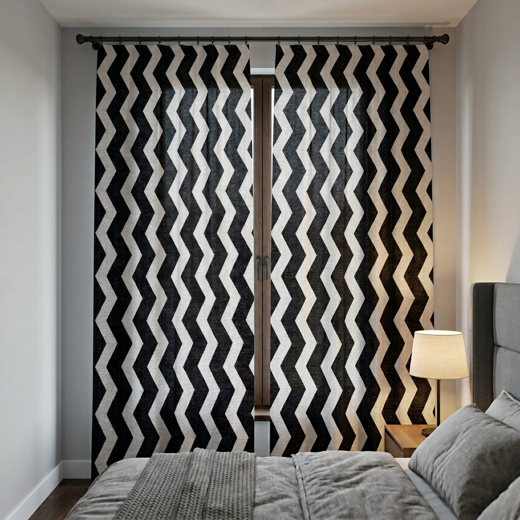 Zigzag Pattern Curtains