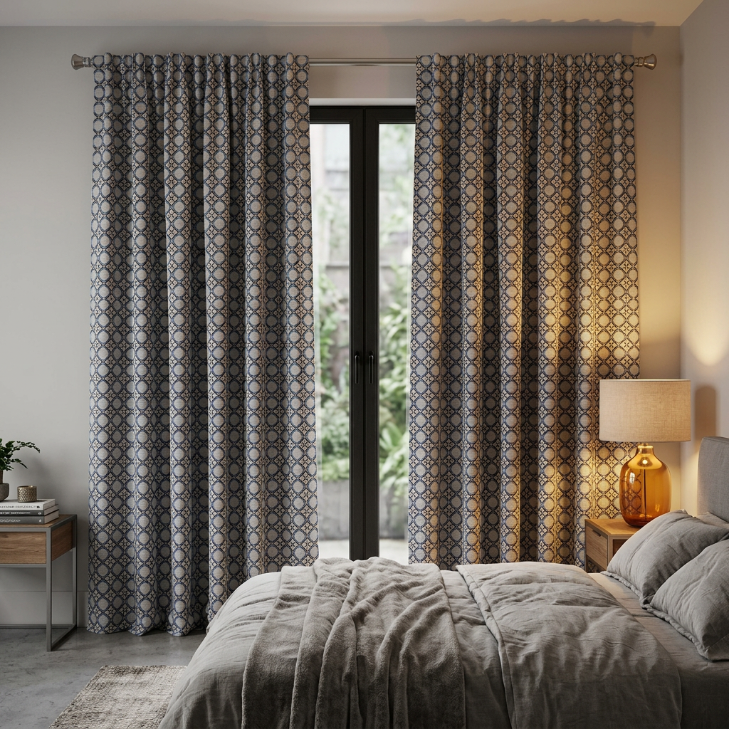 Classic Damask Pattern Curtains